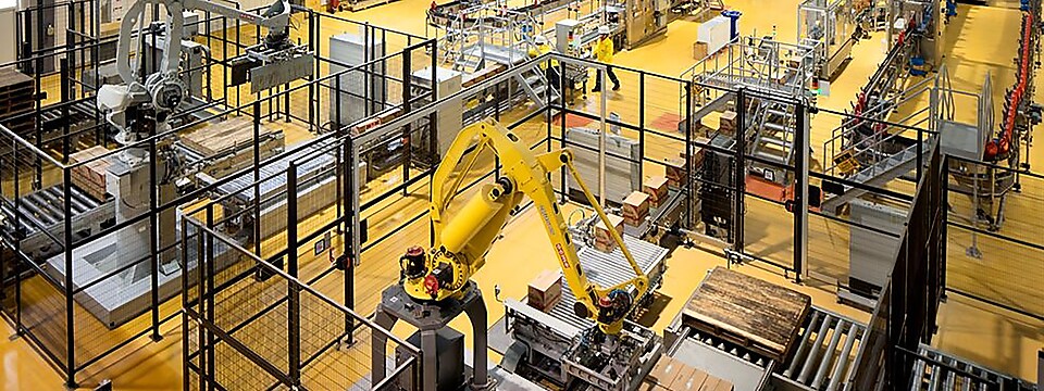 Robots in warehouse