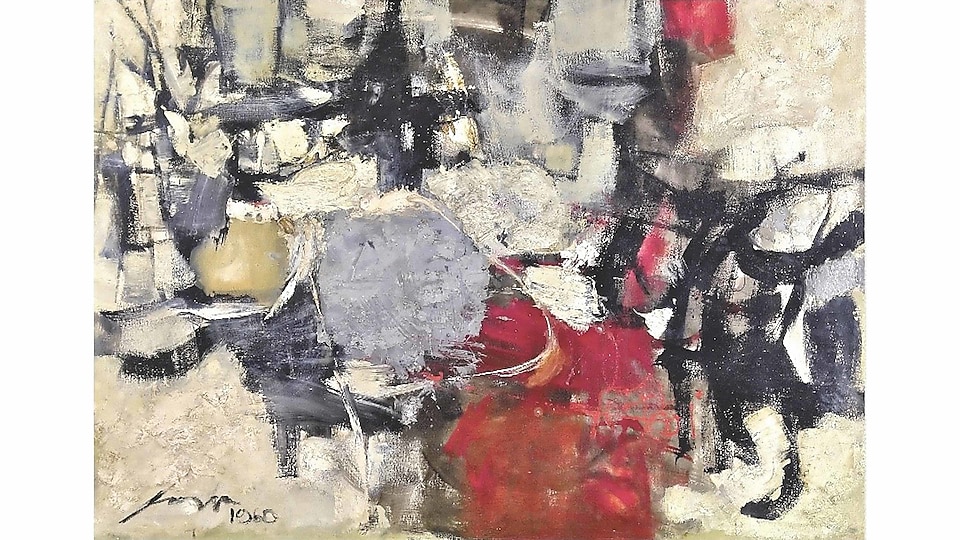 Surging Red – Oil on Canvas – Jeffrey and Jenny Co Collection